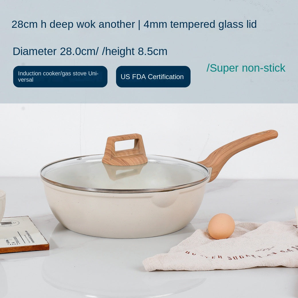 Medical stone non-stick pot soup pot stew pot frying pan wok