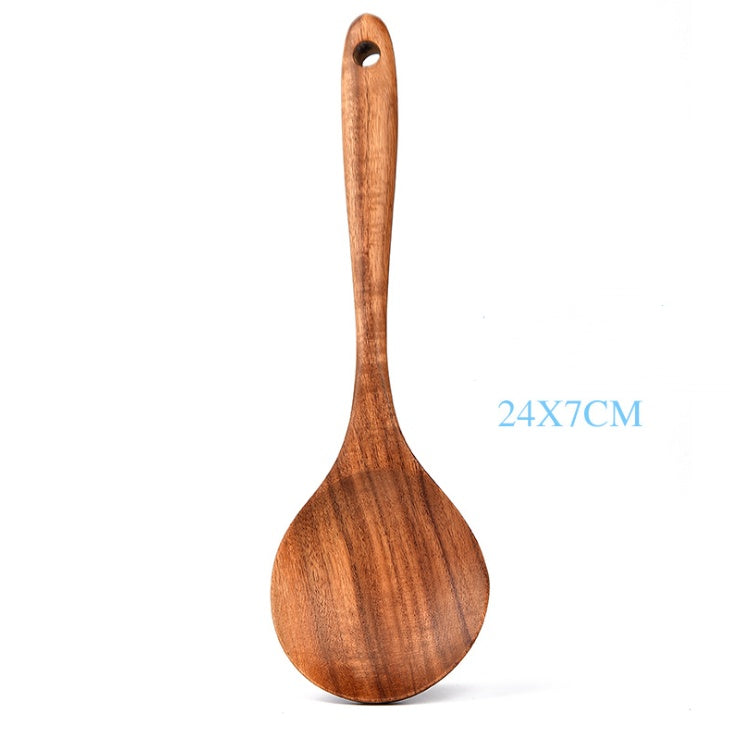 Teak Natural Wood Tableware Spoon Ladle