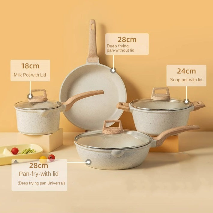 Medical stone non-stick pot soup pot stew pot frying pan wok