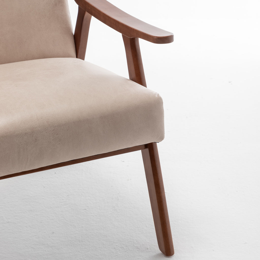 Solid wood frame living room chair