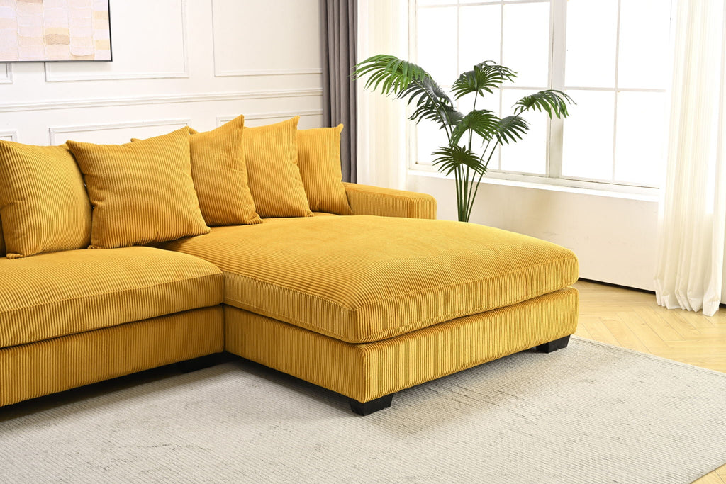 Luxe - Oversized 2 Piece L Shaped Sofa With Chaise