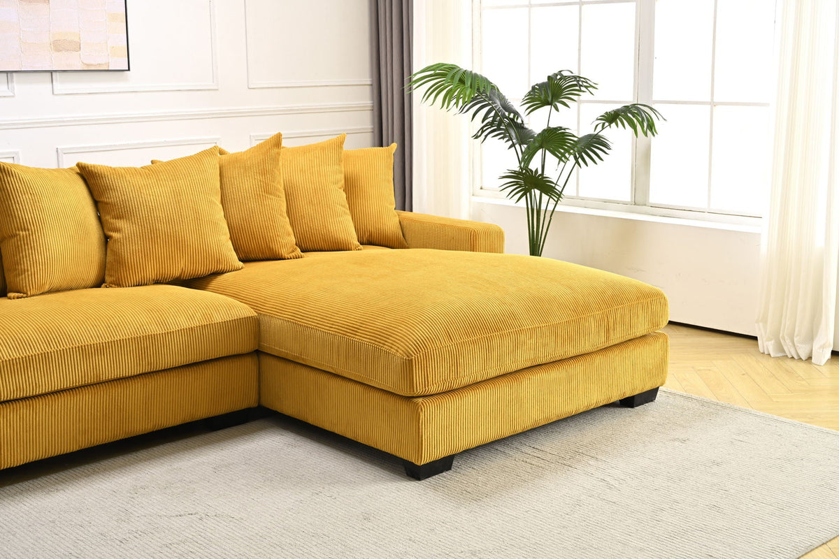 Luxe - Oversized 2 Piece L Shaped Sofa With Chaise