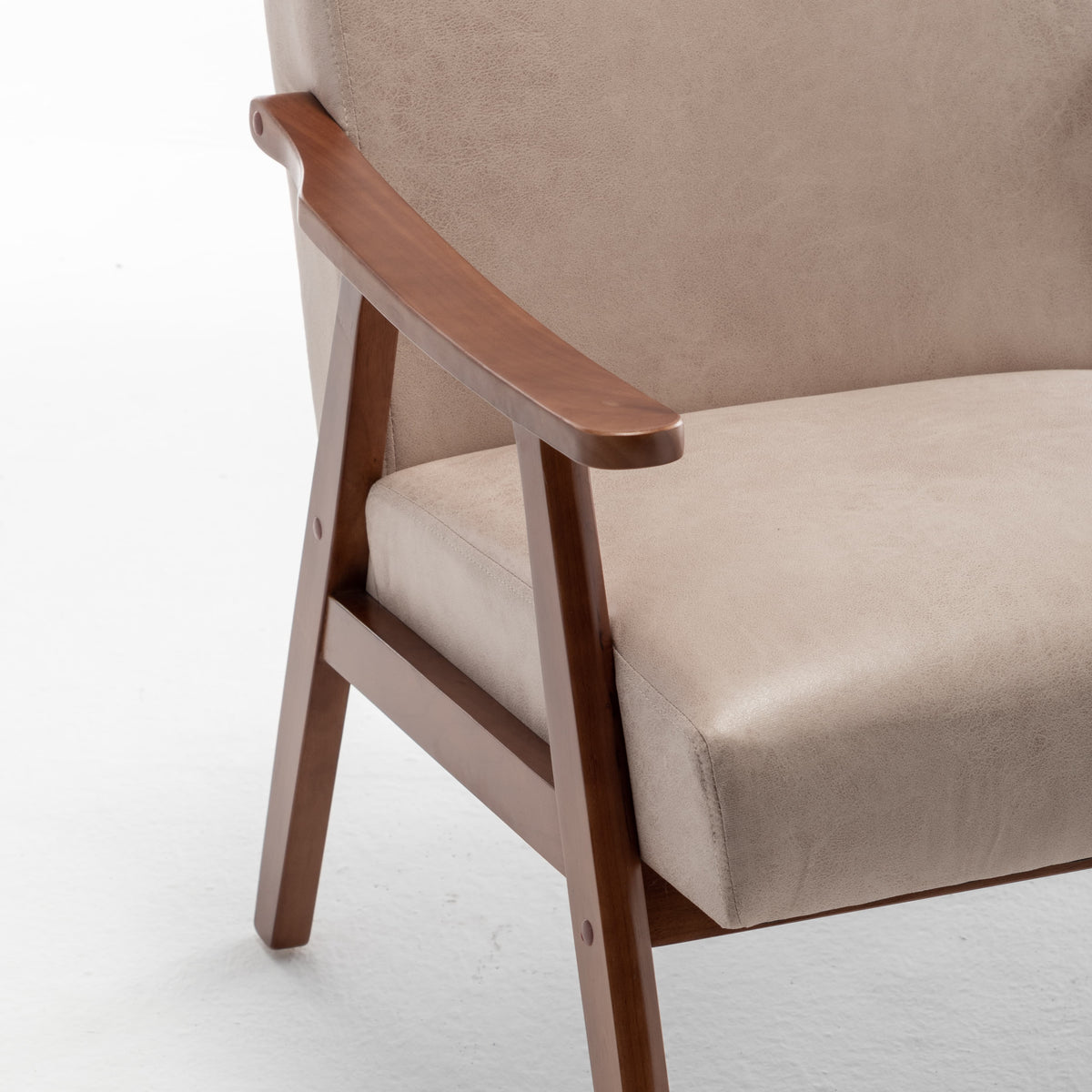 Solid wood frame living room chair