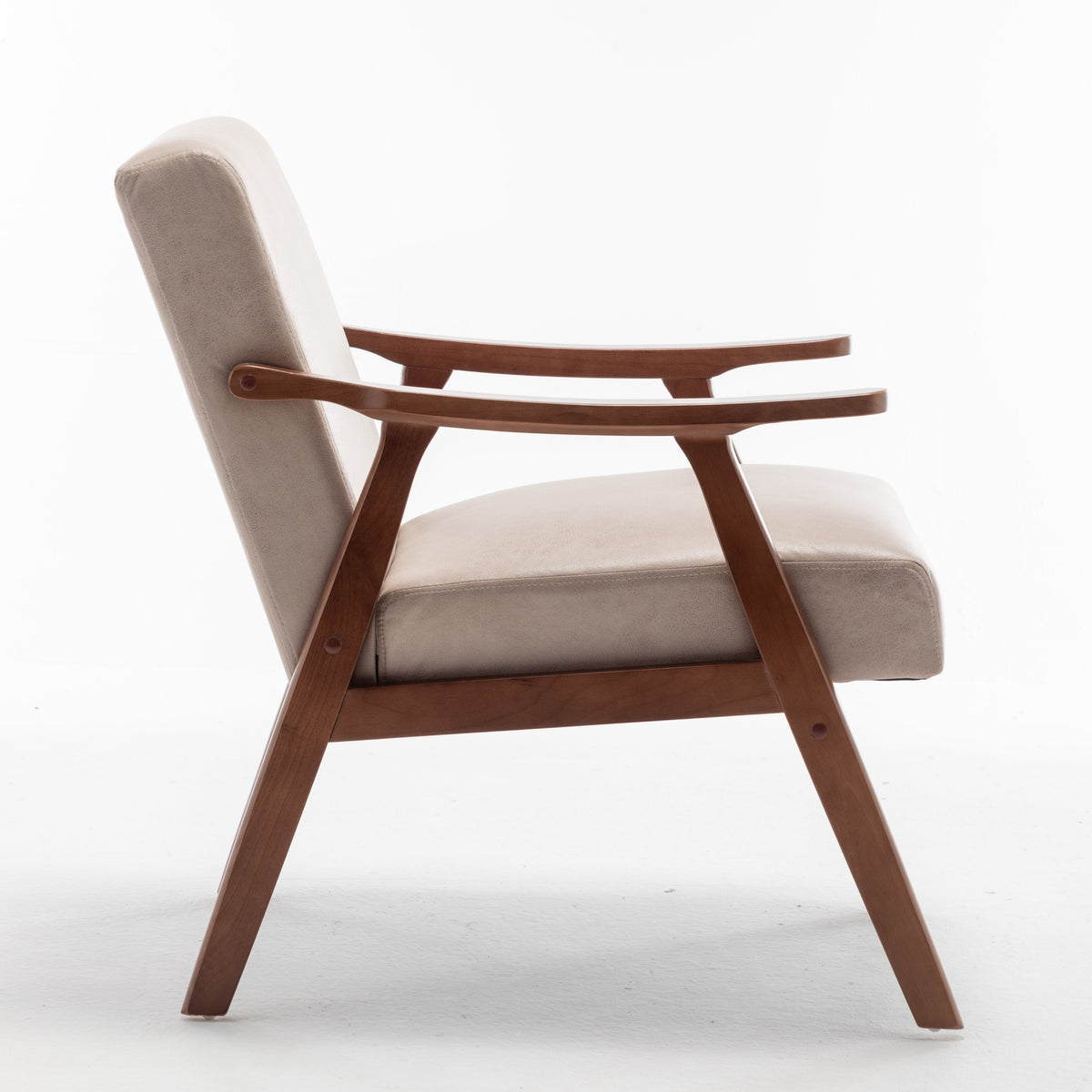 Solid wood frame living room chair