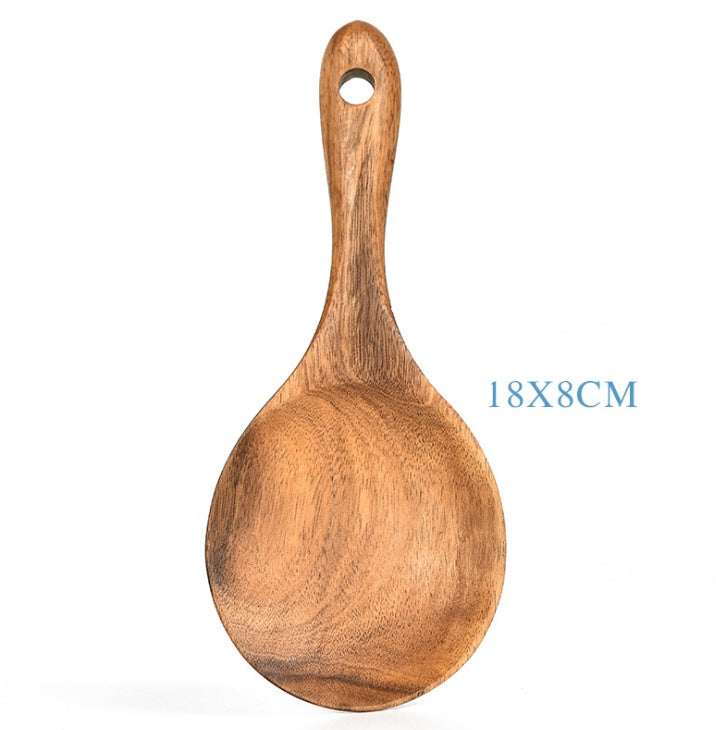 Teak Natural Wood Tableware Spoon Ladle