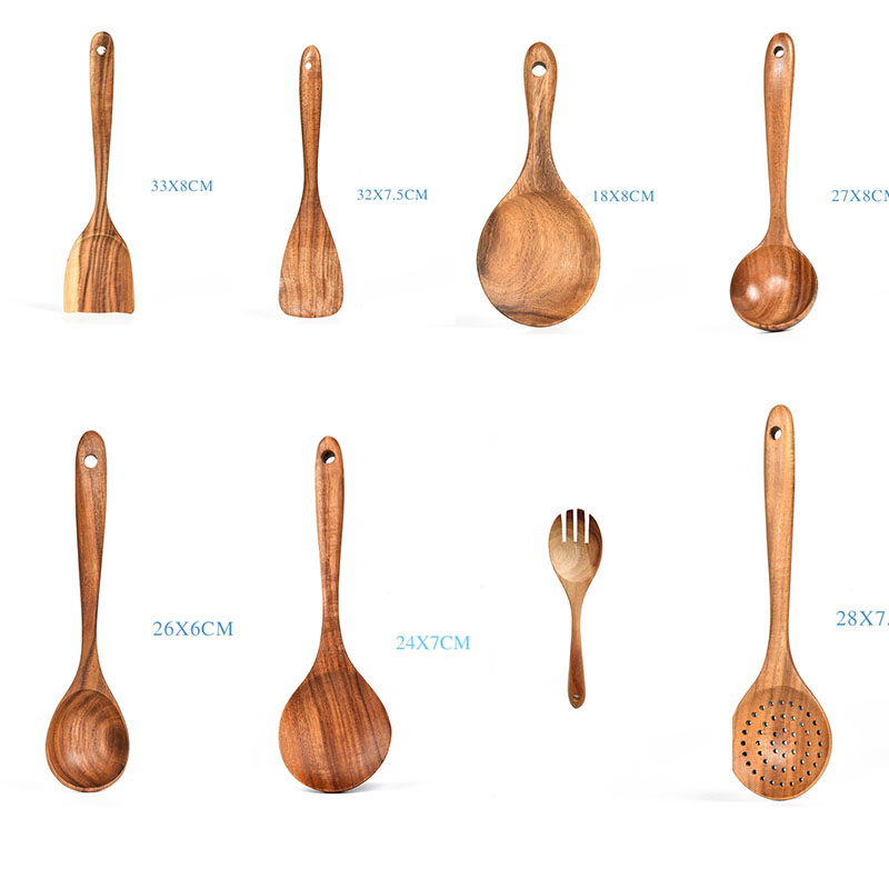 Teak Natural Wood Tableware Spoon Ladle
