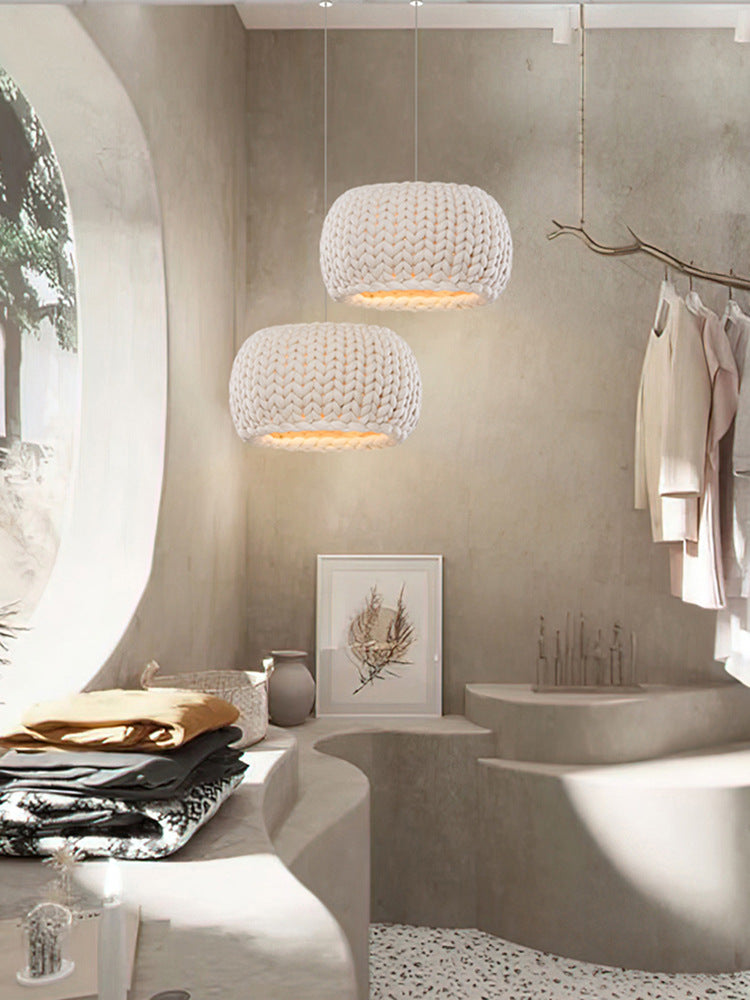 Japanese-style Ceiling Rope Art Chandelier