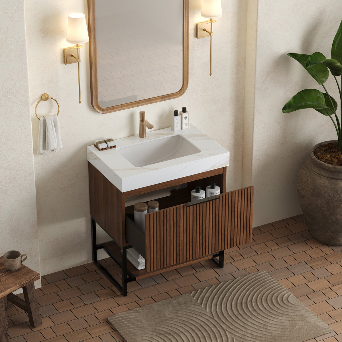 YOLAN 30" Bathroom Vanity & Sink