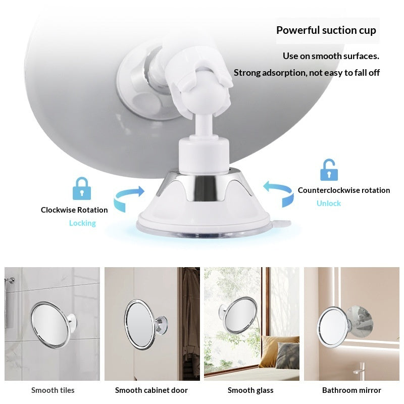 Bathroom Anti-fog Mirror With 360-degree Rotating