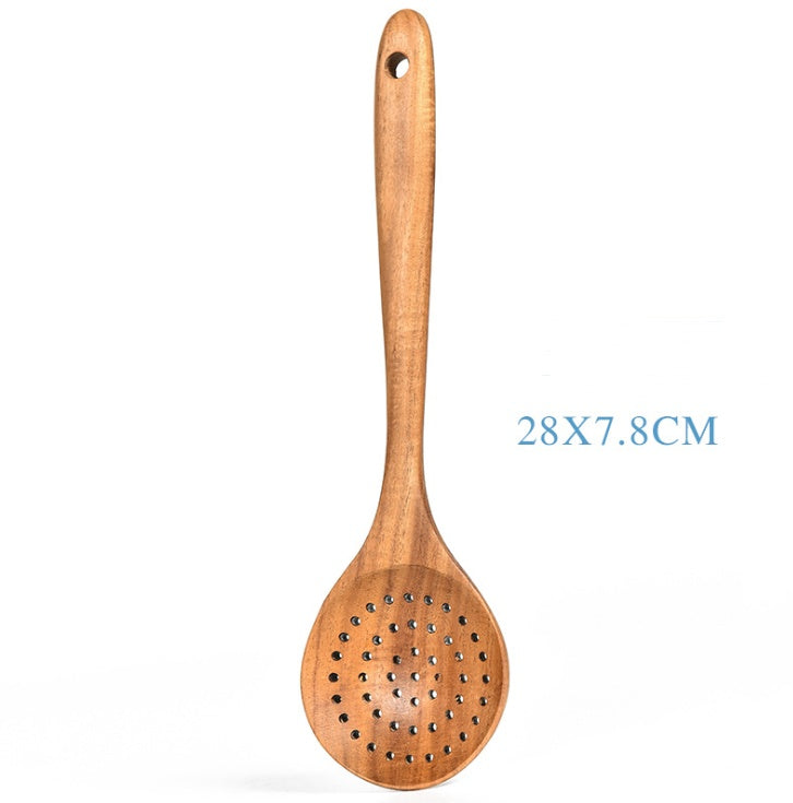 Teak Natural Wood Tableware Spoon Ladle