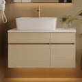 31.5 Inches Floating Single Small Bathroom Vanity with Sink