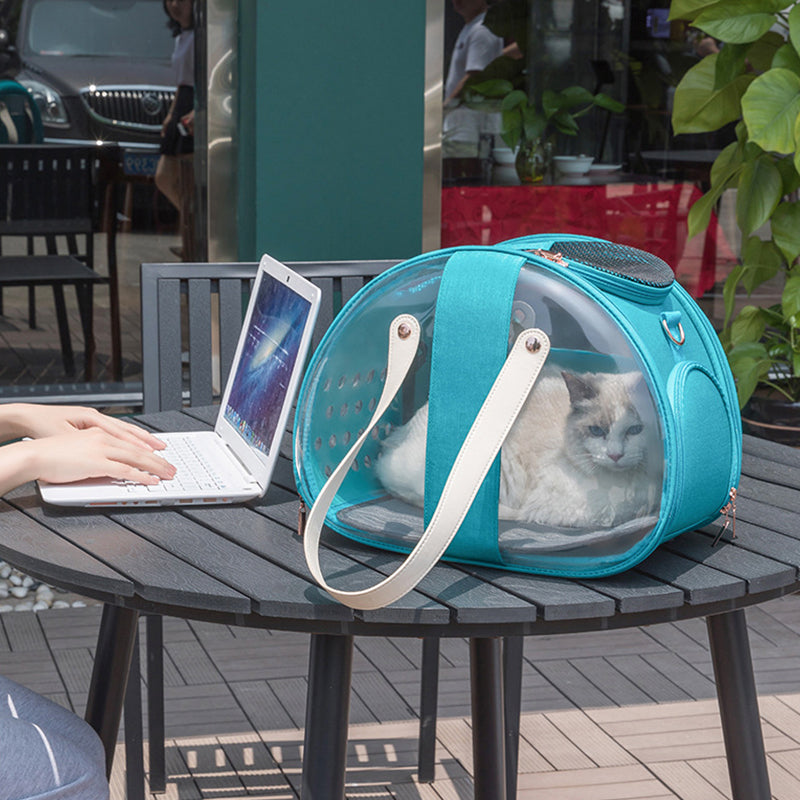Double Fish Transparent Dog Bag Puppy Cat Cane Backpack