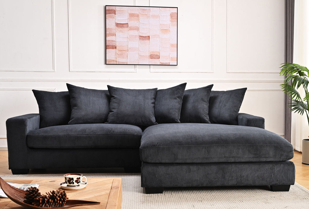 Luxe - Oversized 2 Piece L Shaped Sofa With Chaise