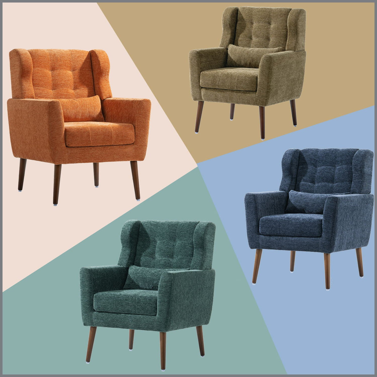 Modern Accent Chair, Arm Chairs For Living Room