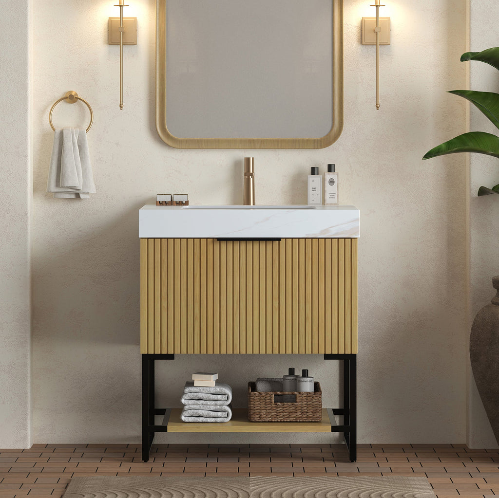 YOLAN 30" Bathroom Vanity & Sink