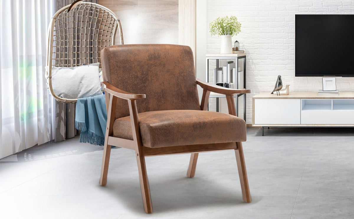 Medieval modern chair, solid wood frame