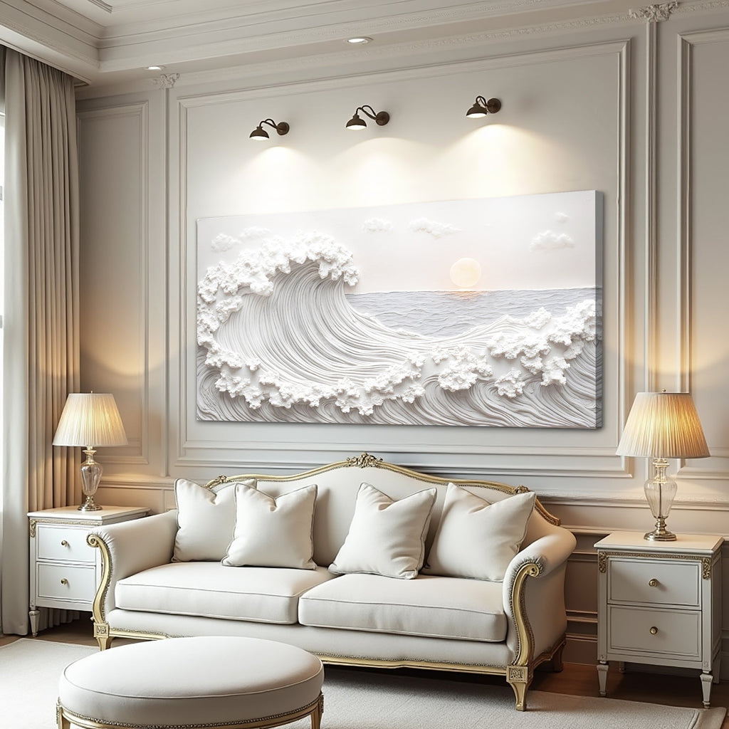 Ocean Waves Abstract Wall Art
