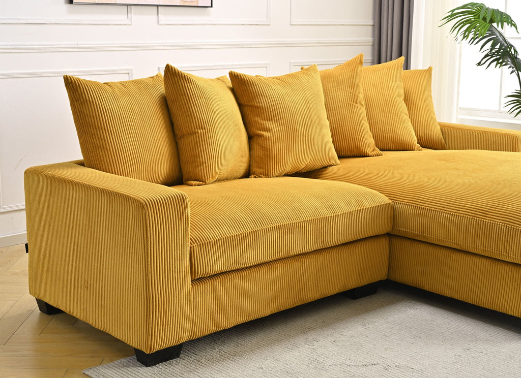 Luxe - Oversized 2 Piece L Shaped Sofa With Chaise