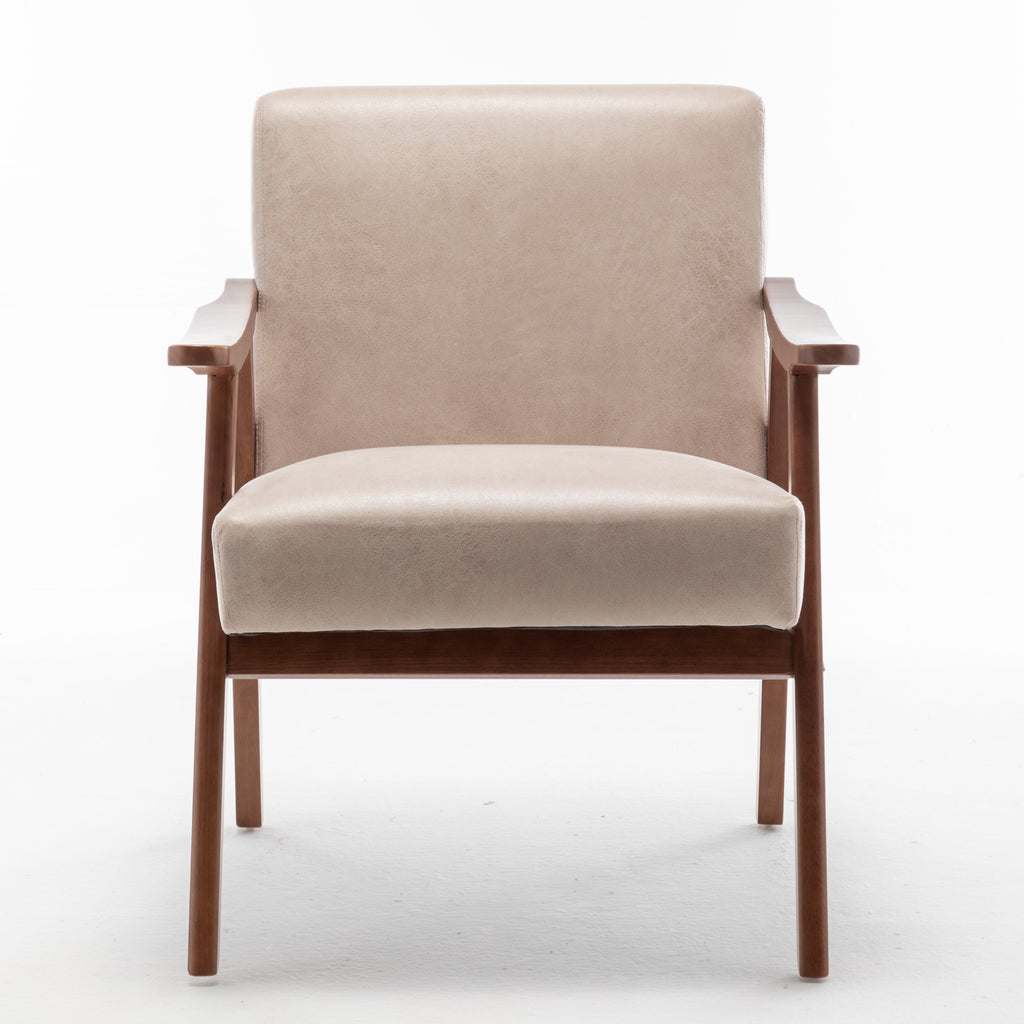 Solid wood frame living room chair