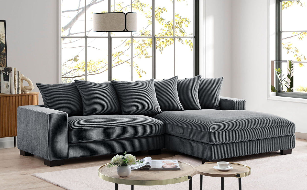 Luxe - Oversized 2 Piece L Shaped Sofa With Chaise