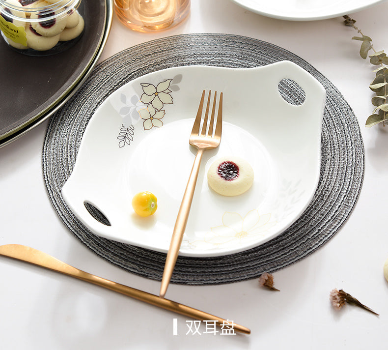 Bone China Tableware Set Bowl And Plate European Style Bowl