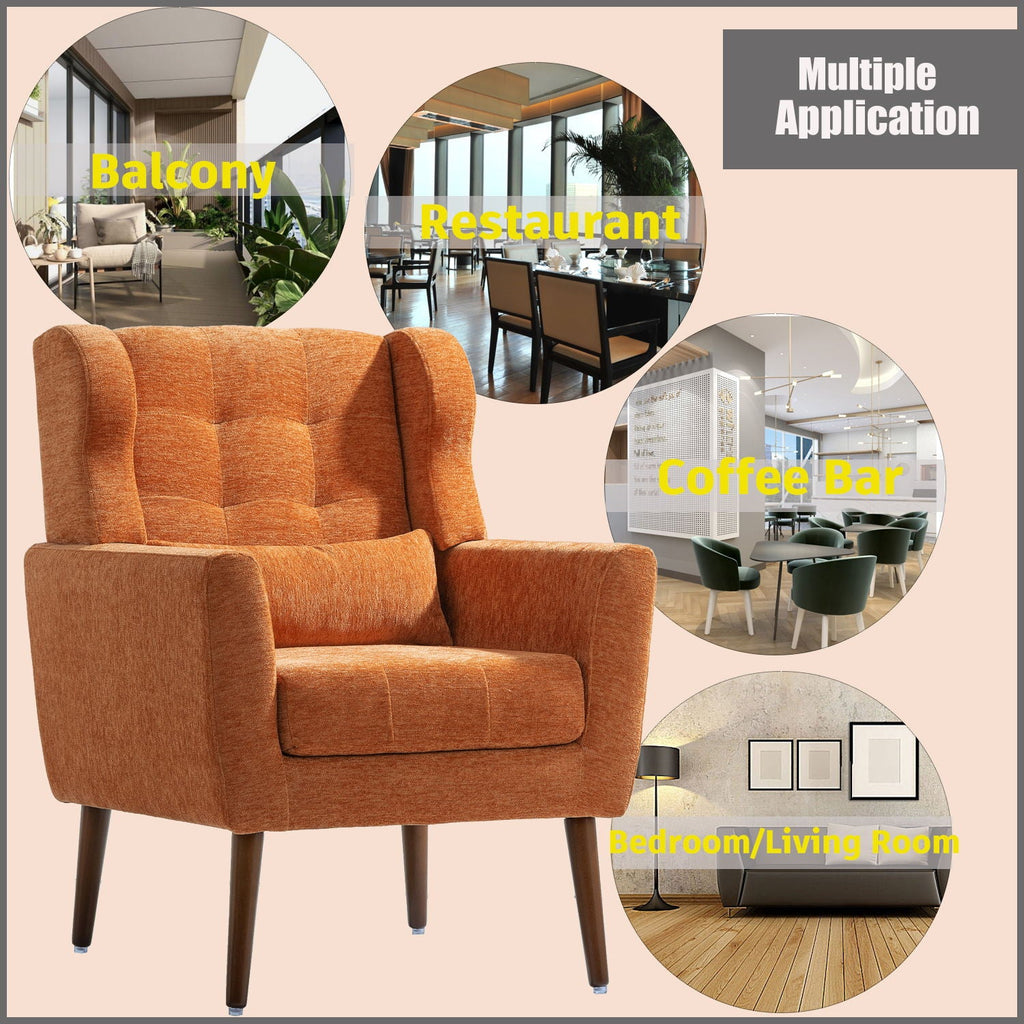 Modern Accent Chair, Arm Chairs For Living Room