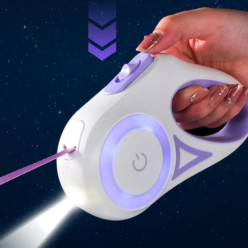 3 And 5M Dog Leash Light Retractable Pet Leads
