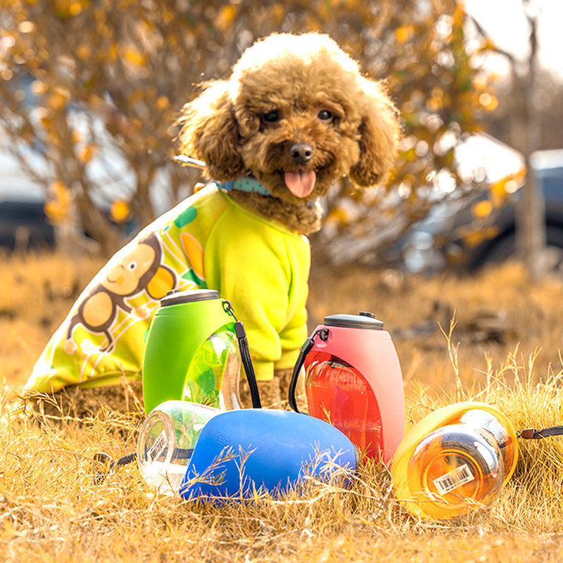 Pet Dog Water Bottle Drinking Portable Bowls For Small Large Dogs