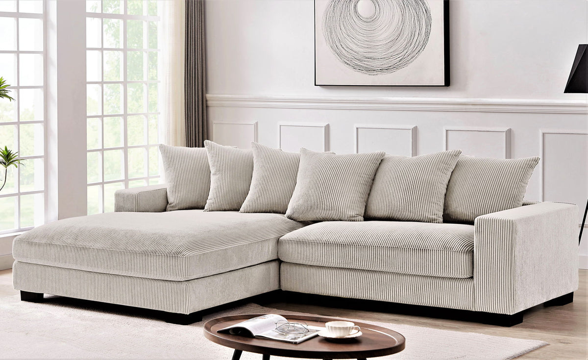 Luxe - Oversized 2 Piece L Shaped Sofa With Chaise