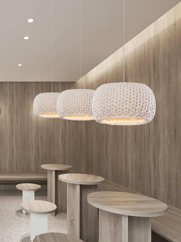 Japanese-style Ceiling Rope Art Chandelier