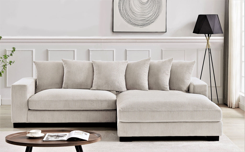 Luxe - Oversized 2 Piece L Shaped Sofa With Chaise