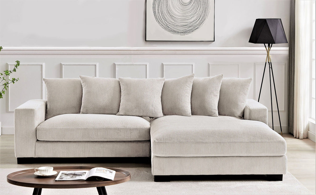 Luxe - Oversized 2 Piece L Shaped Sofa With Chaise