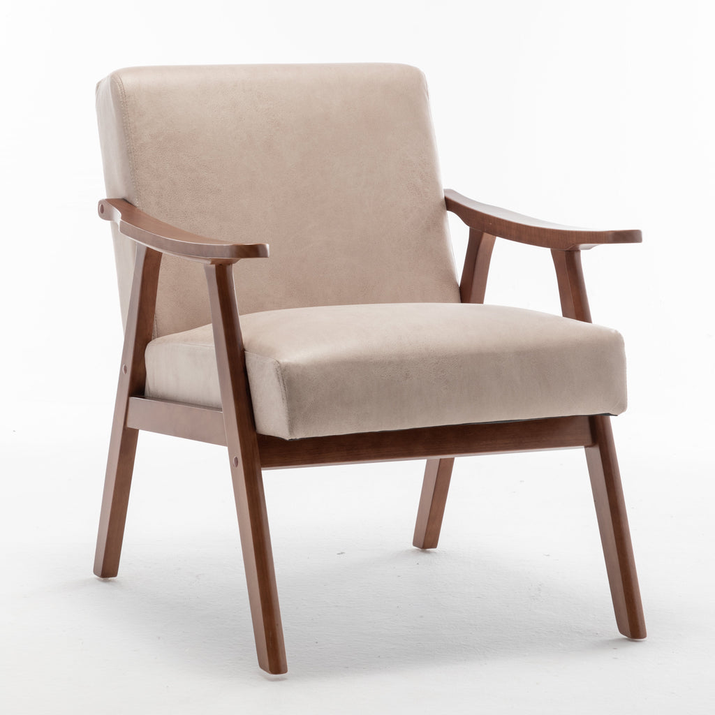 Solid wood frame living room chair