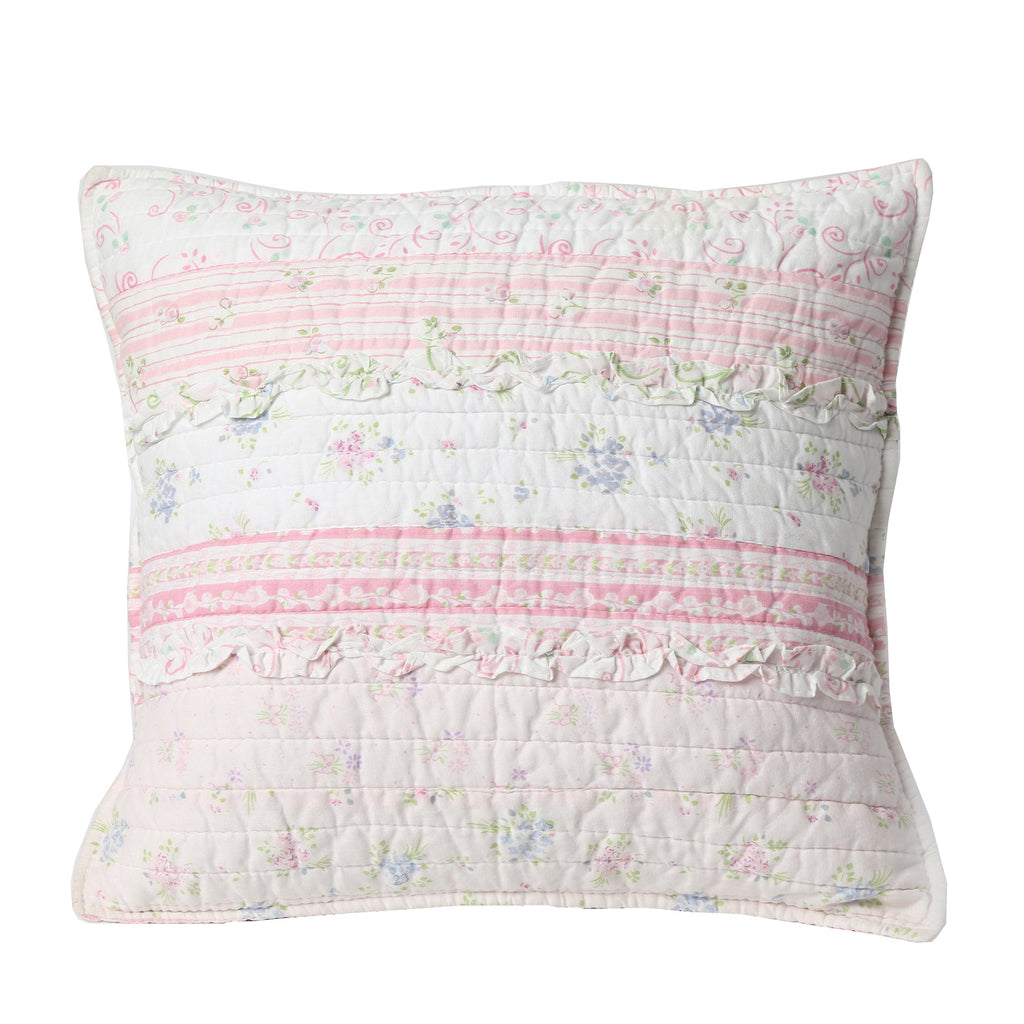Romantic Chic Lace Ruffle Pink Real Patchwork Cotton Reversible