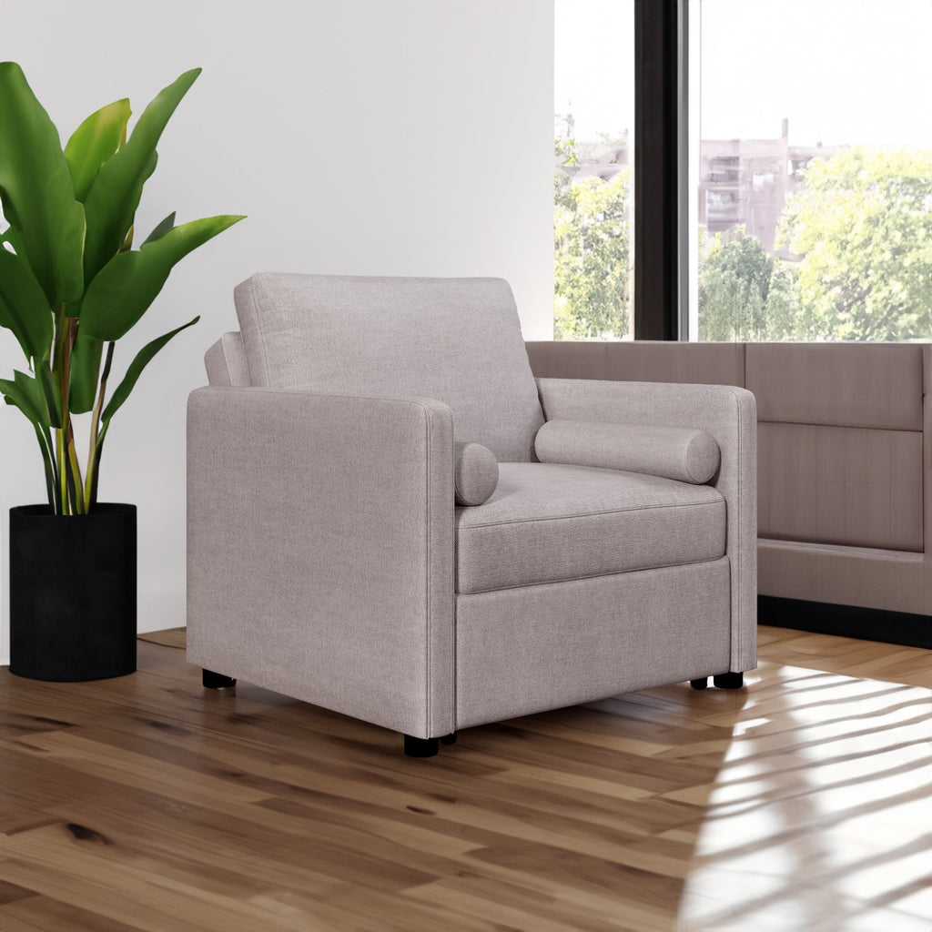 3 in 1 Convertible Sleeper Chair  Lounger Chair Turns Into Bed