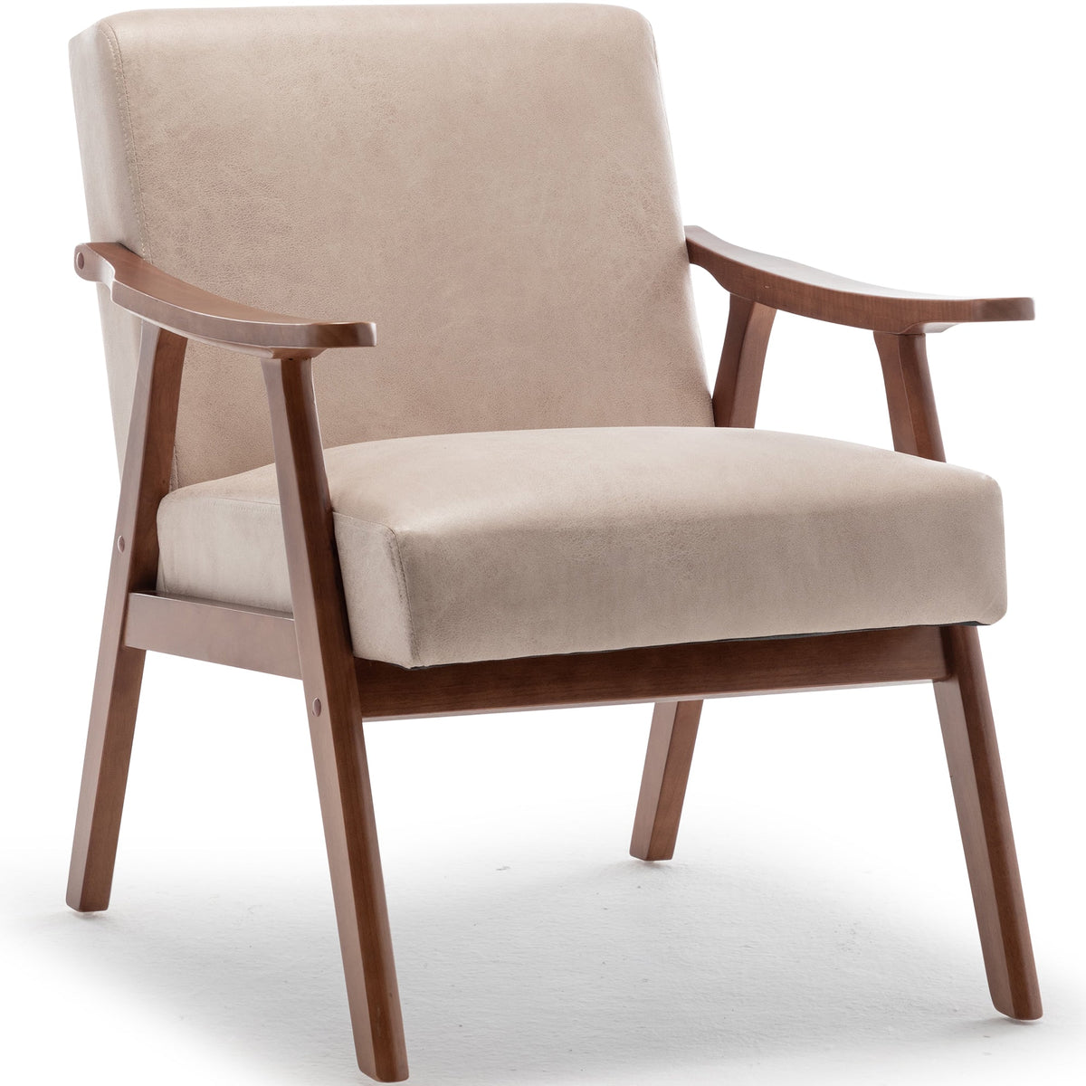Solid wood frame living room chair