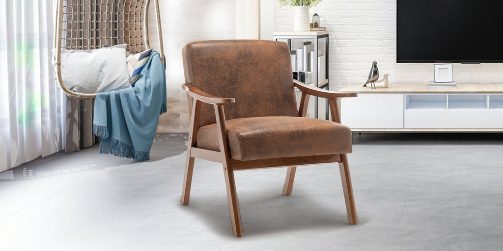 Medieval modern chair, solid wood frame