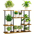 INGIORDAR 4-Tier Metal Plant Stand Indoor 10 Pot