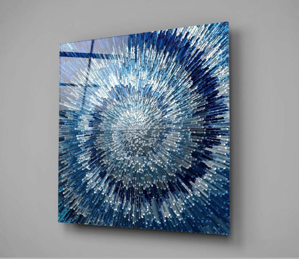 Cycle of Blue Glass Wall Art
