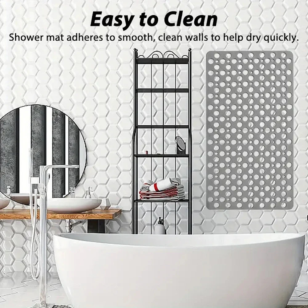 Non-Slip Bathroom Mat with Suction Cups