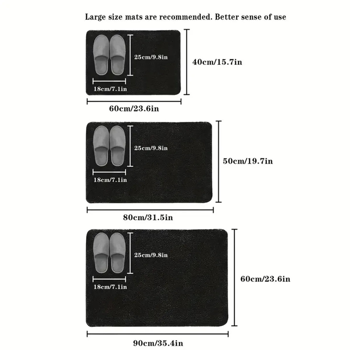 Absorbent Floor Mat Non Slip Bath Mat