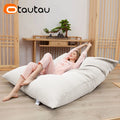 OTAUTAU Cotton Linen Pillow Sac Cover Double Sofa Bed
