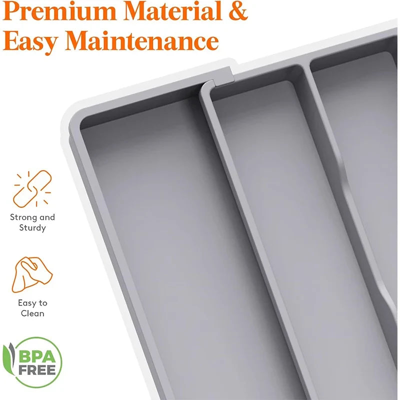 Expandable Utensil Organizer for Kitchen Drawers