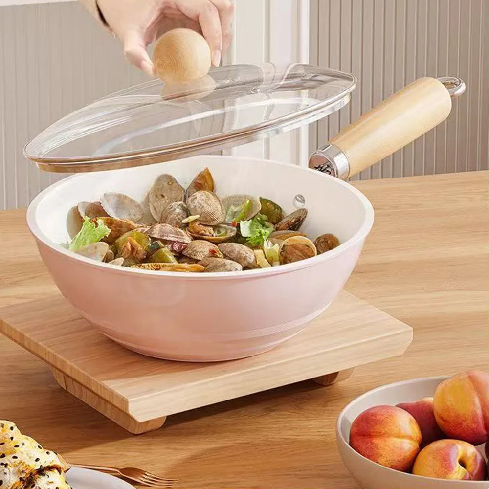 Mini Ceramic Non-Stick Frying Pan Wok