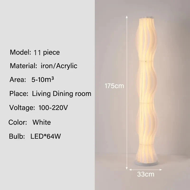 Modern Nordic Grass Skirts LED Floor Lamps Living Room Bedroom Lighting