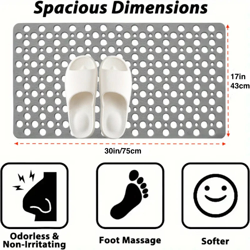 Non-Slip Bathroom Mat with Suction Cups