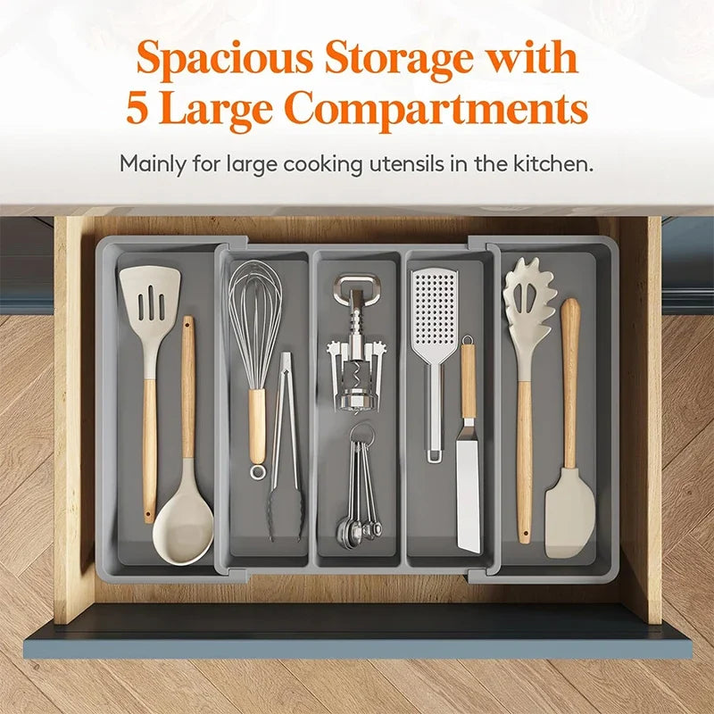 Expandable Utensil Organizer for Kitchen Drawers