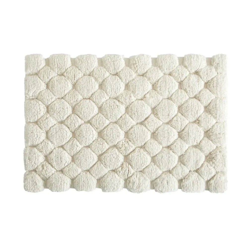 Ivory 2-Piece Cotton Bath Rug Set – 40x60cm&50x80cm