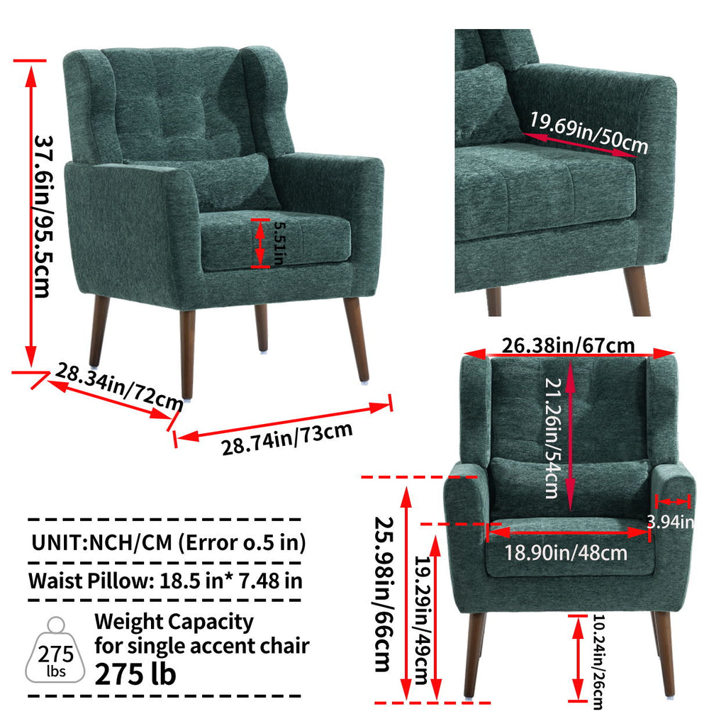 Modern Accent Chair, Arm Chairs For Living Room