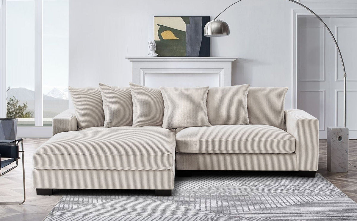 Luxe - Oversized 2 Piece L Shaped Sofa With Chaise